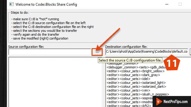 how to turn on dark mode in code blocks Source configuration file