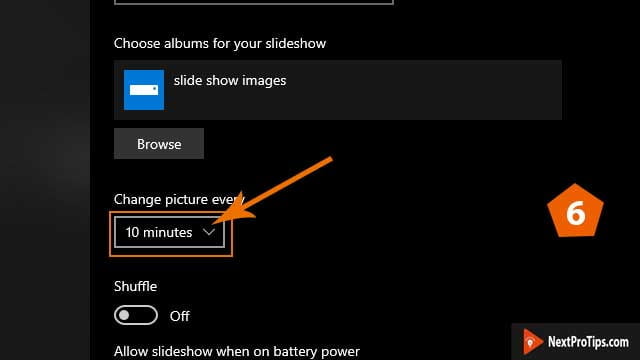 how to create slideshow background on windows 10 step-6