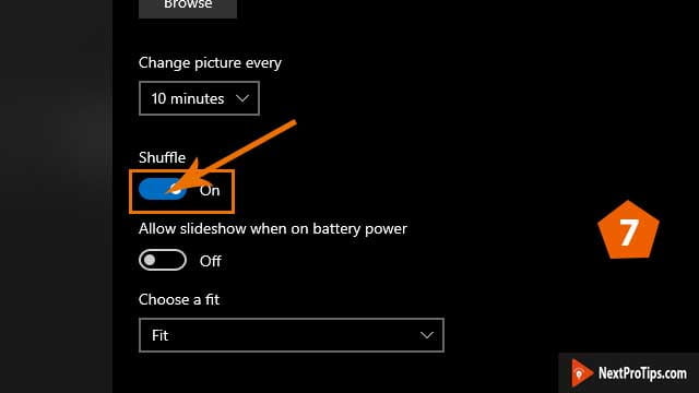 how to create slideshow background on windows 10 step-7