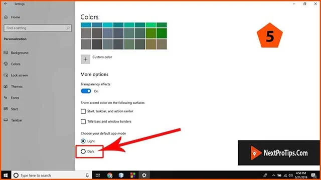 How to enable windows 10 dark mode file explorer 2024 – turn on/off dark theme - how to enable windows 10 dark mode step 5 How to make windows explorer dark step 5