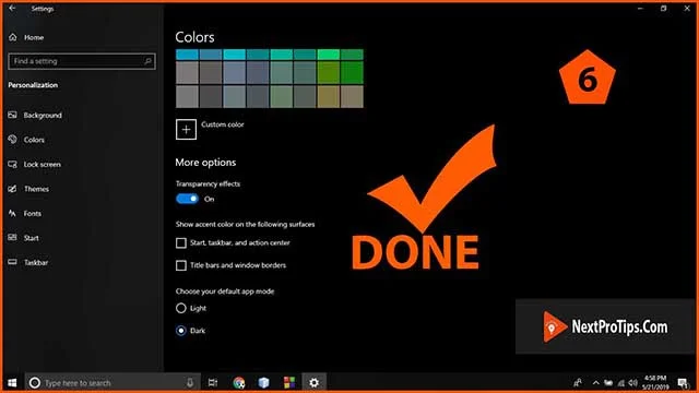 How to enable windows 10 dark mode file explorer 2024 – turn on/off dark theme - how to enable windows 10 dark mode step 6 How to enable windows 10 dark theme file explorer step 6